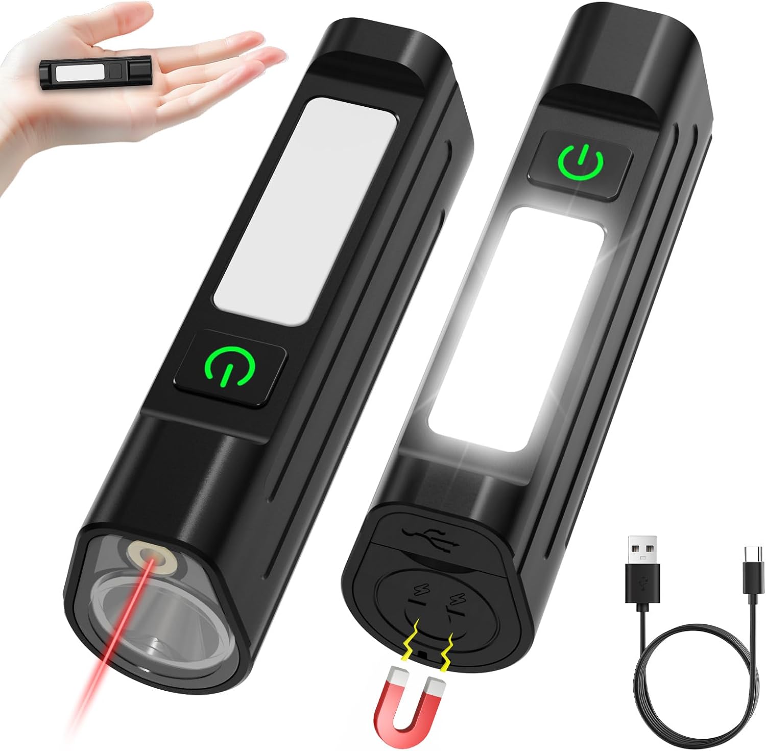 Outdoor Sports Accessories - Portable LED FlashlightWaterproof Front Warning Work
