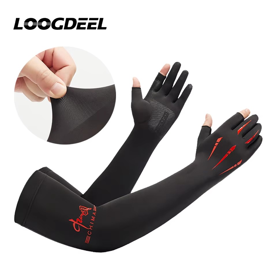 Outdoor Sport Gloves - LOOGDEEL Hand Long Sleeves Driving Arm