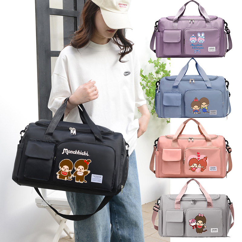 Outdoor Sport Bag - MONCHHICHI Women Travel Bag Kawaii Cartoon