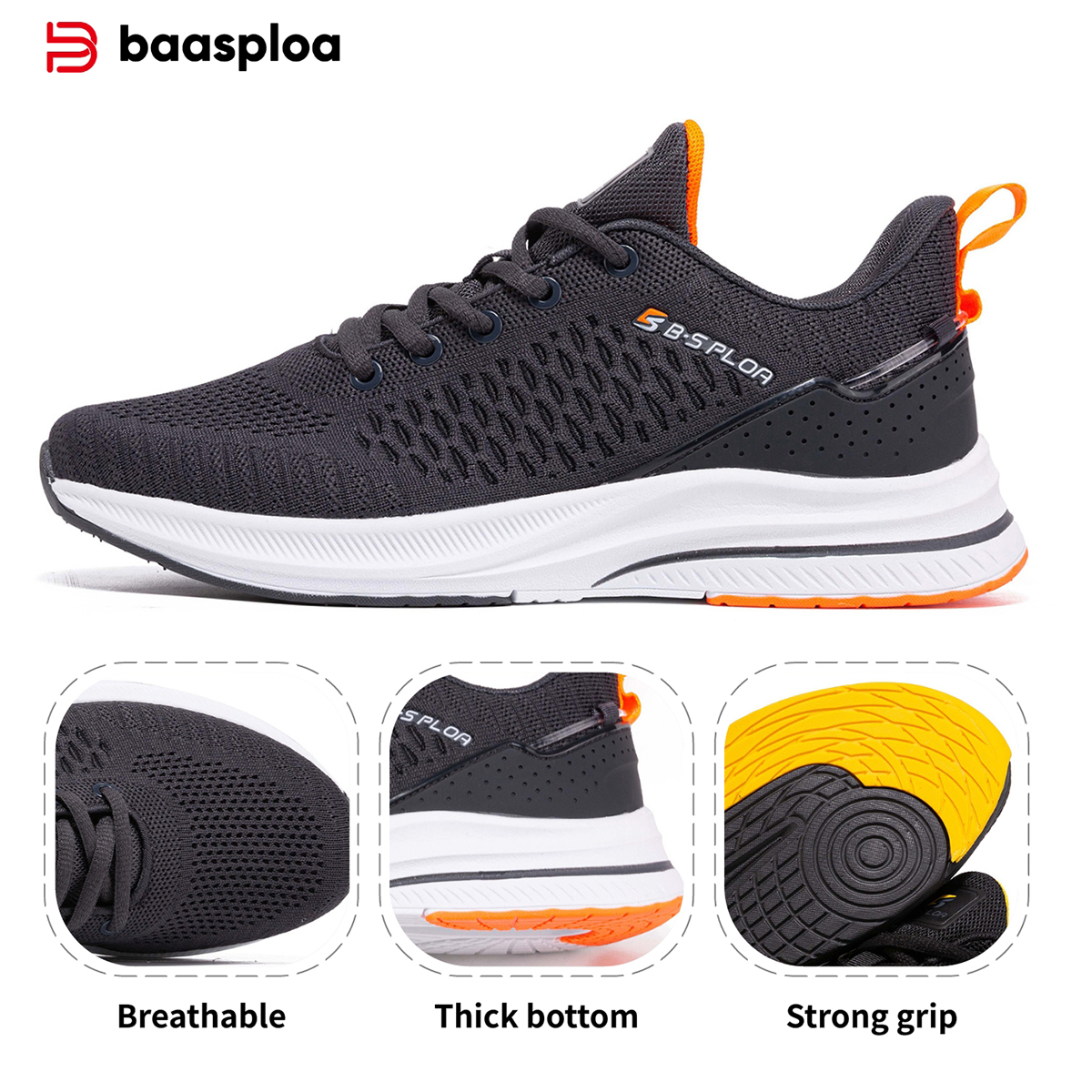 Baasploa Men's Running Shoes N – обзор и цена Outdoor Sport Flooring