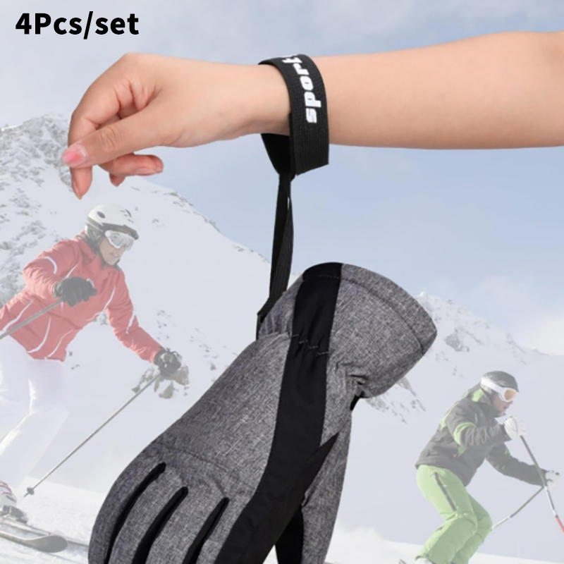 4Pcs Ski Glove Wrist Strap Glo – обзор и цена Outdoor Sport Gloves