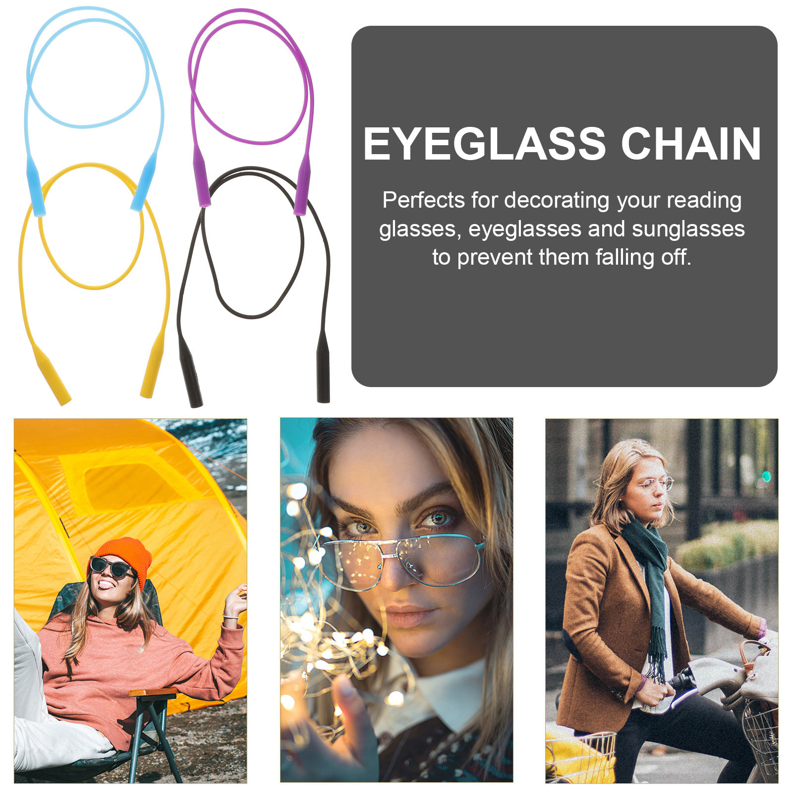 4Pcs Non-Slip Eyeglass Chain H – обзор и цена Outdoor Sport Using A Bike