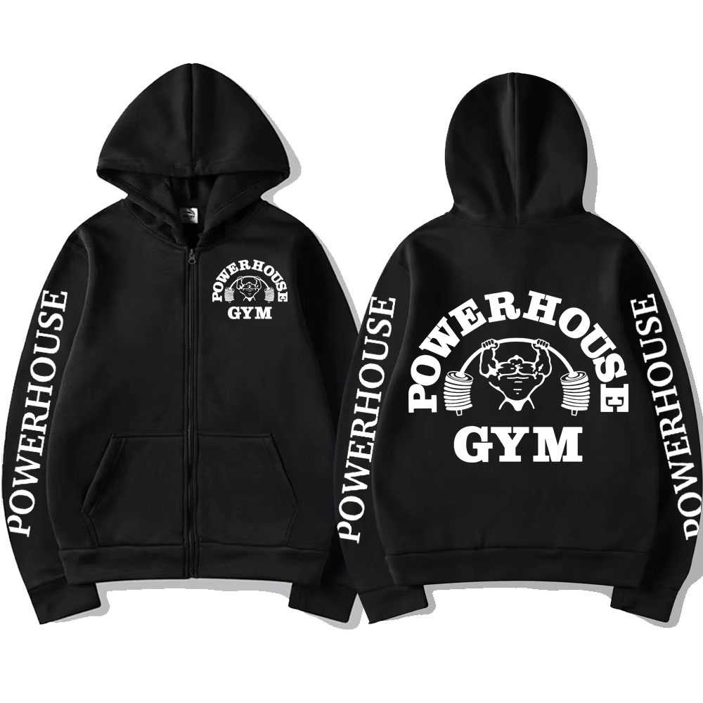 Powerhouse Gym Logo Zipper Hoo – обзор и цена Outdoor Sport Hoodie