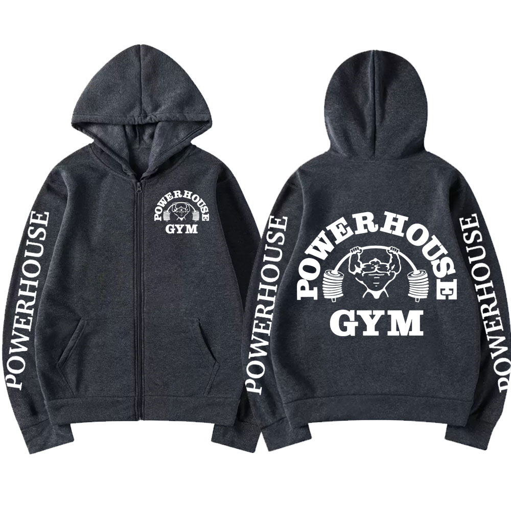 Powerhouse Gym Logo Zipper Hoo – обзор и цена Outdoor Sport Hoodie