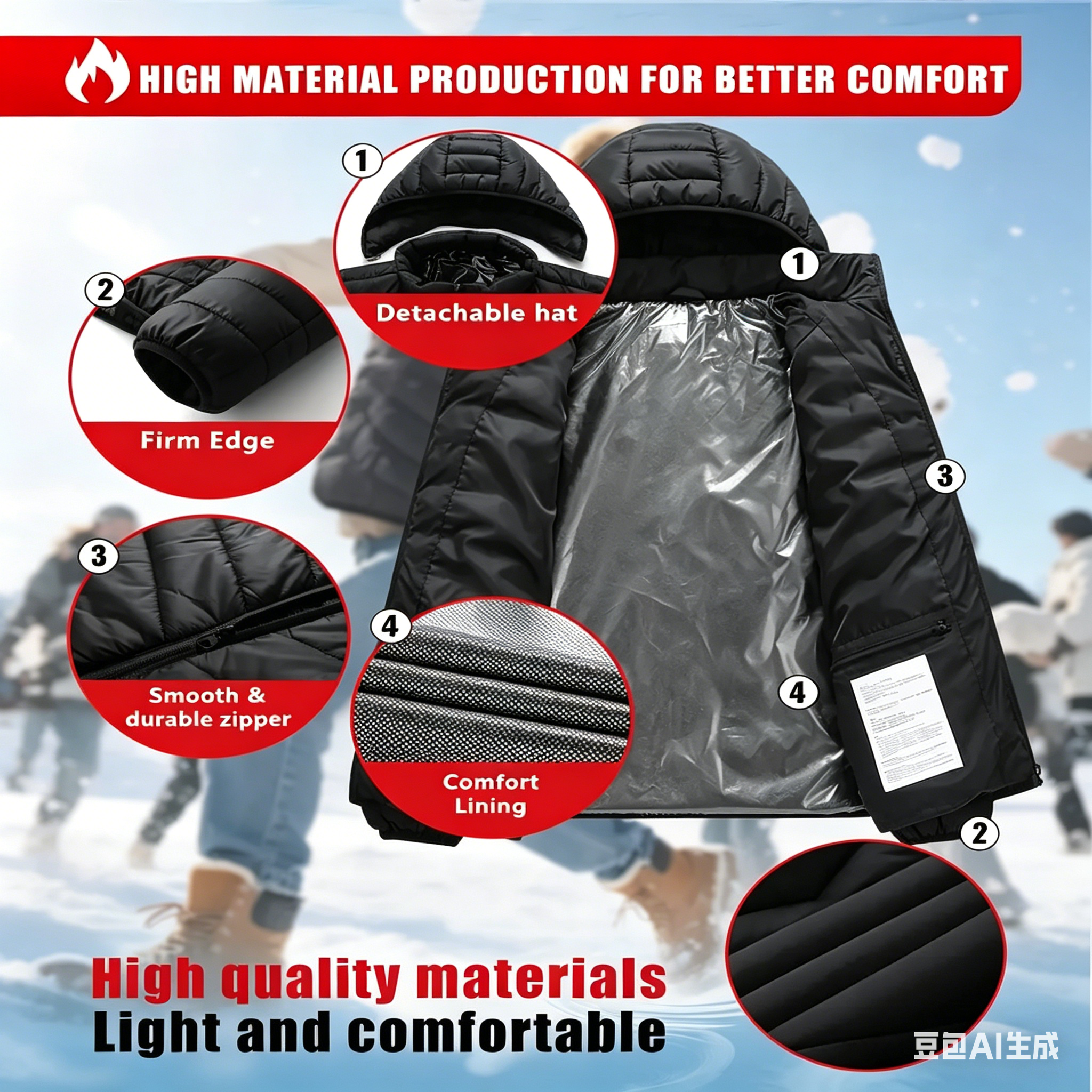 23 Areas Heating Jacket, Polye – обзор и цена Outdoor Sport Coat