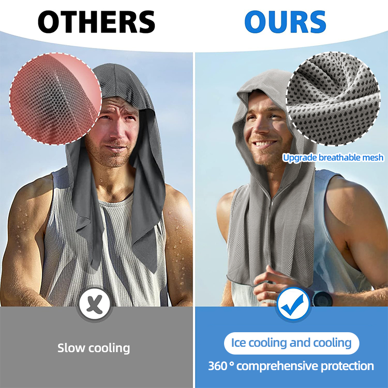 Cooling Hoodie Towel- Hood Tow – обзор и цена Outdoor Sport Hoodie